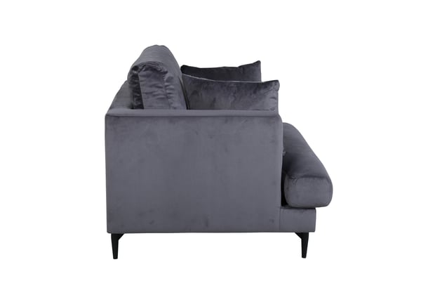 Sohva, Sofia Single, 92x82x104 cm, Tummanharmaa