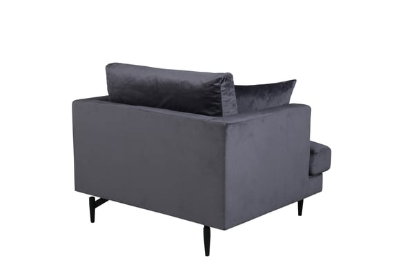 Sohva, Sofia Single, 92x82x104 cm, Tummanharmaa