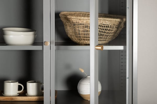 Kirjahylly, Bakal kansi, 41x190x80 cm, Vaaleanharmaa