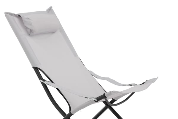 Tuoli, Seville Taitettava Rentoutus, 84x89x63 cm, Harmaa