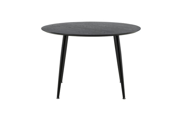 Ruokapöytä, Dipp, ø115 cm, Musta