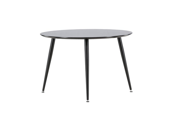 Ruokapöytä, Dipp, ø115 cm, Musta