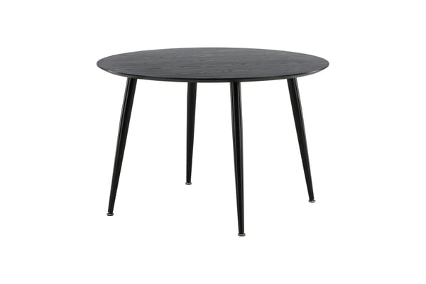 Ruokapöytä, Dipp, ø115 cm, Musta
