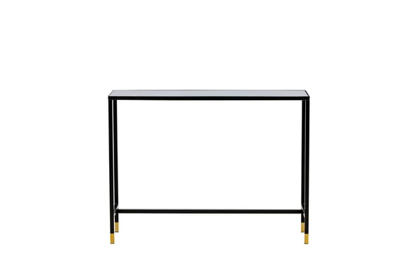 Sivupöytä, Dipp hyllyllä, 100x30x75 cm, Musta
