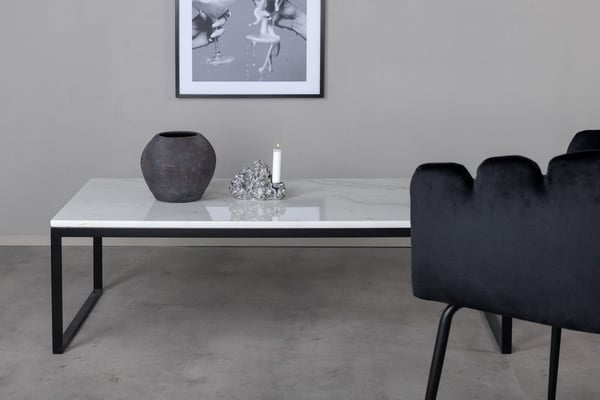 Sohvapöytä, Estelle, 120x60x36 cm, Valkoinen