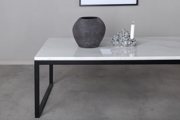 Sohvapöytä, Estelle, 120x60x36 cm, Valkoinen