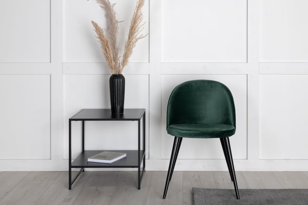 Ruokatuoli, Velvet Matstol 2-pack, 57x76.5x50 cm, Vihreä