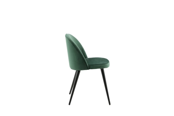 Ruokatuoli, Velvet Matstol 2-pack, 57x76.5x50 cm, Vihreä