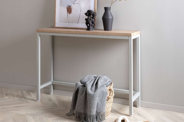 Sivupöytä, Rise, 110x30x80 cm, Harmaa