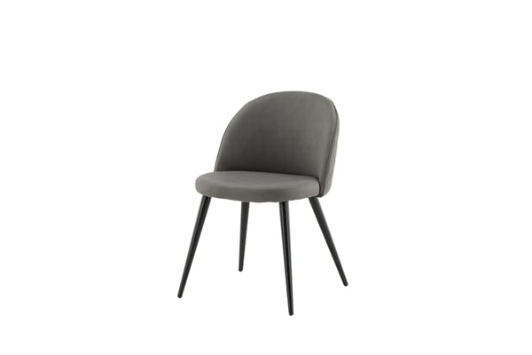 Ruokatuoli, Samettitikkaukset, 57x76.5x50 cm, Harmaa
