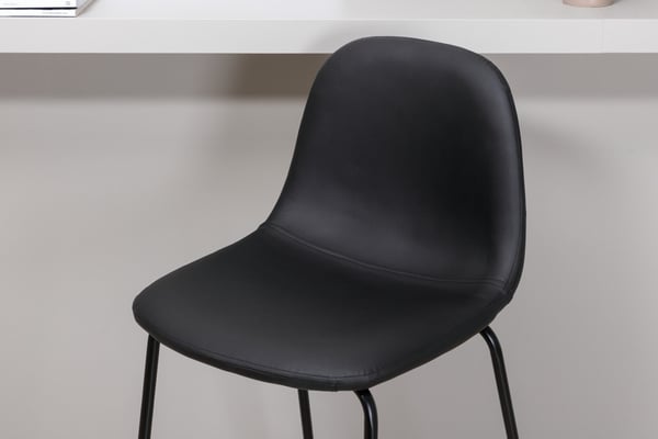 Baari tuoli, Polar 2 kpl, 43x105x41,5 cm, Musta