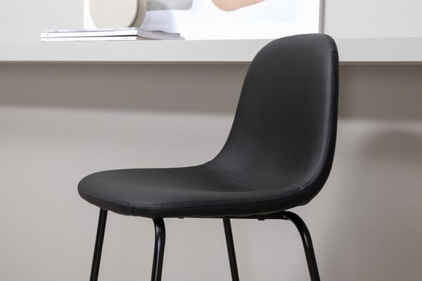 Baari tuoli, Polar 2 kpl, 43x105x41,5 cm, Musta