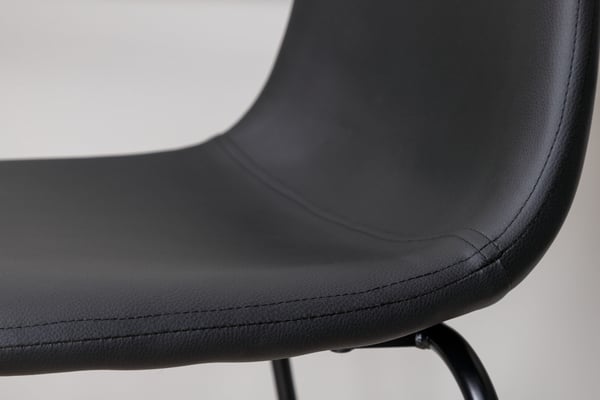 Baari tuoli, Polar 2 kpl, 43x105x41,5 cm, Musta