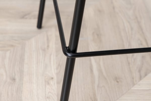 Baari tuoli, Polar 2 kpl, 43x105x41,5 cm, Musta
