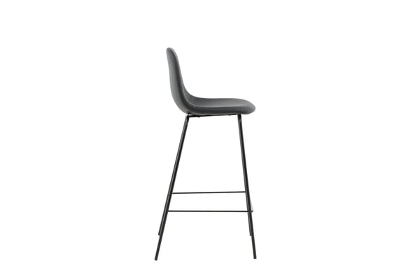 Baari tuoli, Polar 2 kpl, 43x105x41,5 cm, Musta