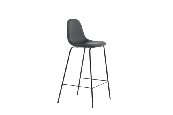 Baari tuoli, Polar 2 kpl, 43x105x41,5 cm, Musta
