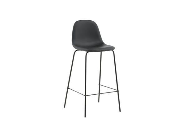 Baari tuoli, Polar 2 kpl, 43x105x41,5 cm, Musta