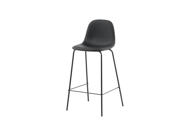 Baari tuoli, Polar 2 kpl, 43x105x41,5 cm, Musta