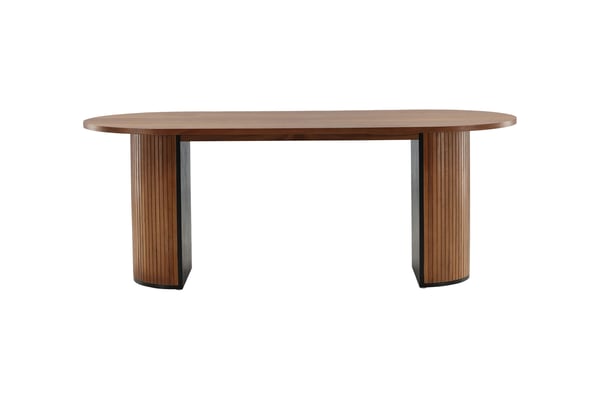Ruokapöytä, Bianca Oval, 75x200x90 cm, Saksanpähkinä