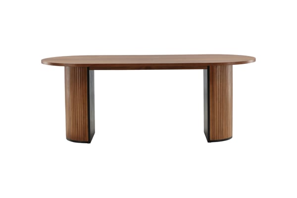 Ruokapöytä, Bianca Oval, 75x200x90 cm, Saksanpähkinä