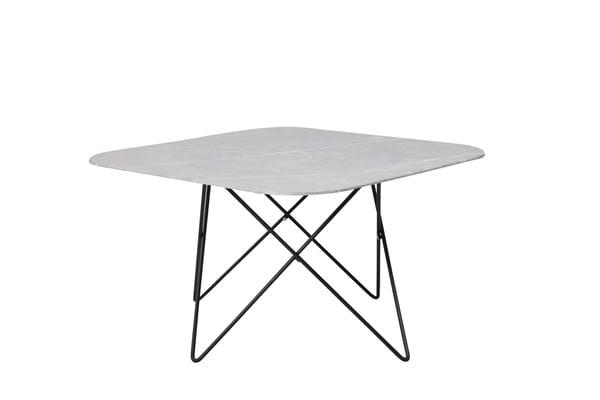 Sohvapöytä, Tristar, 80x80x50 cm, Musta/Harmaa