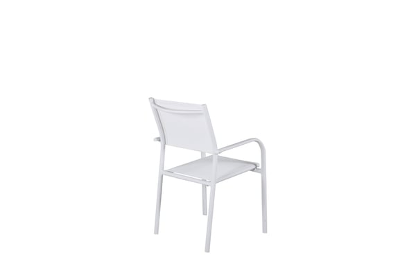 Nojatuoli, Santorini 2-pack, 58x56x88 cm, Valkoinen