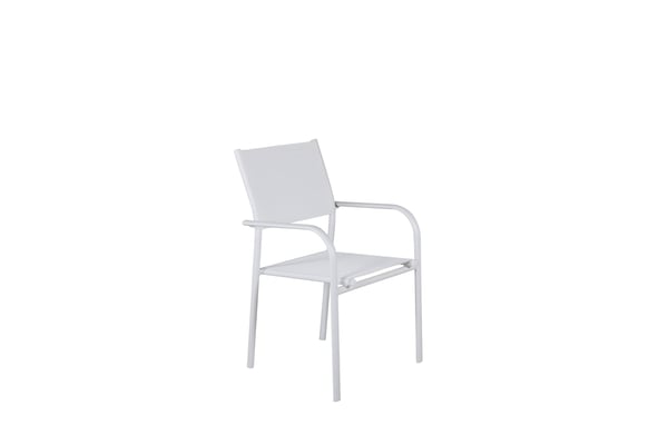 Nojatuoli, Santorini 2-pack, 58x56x88 cm, Valkoinen