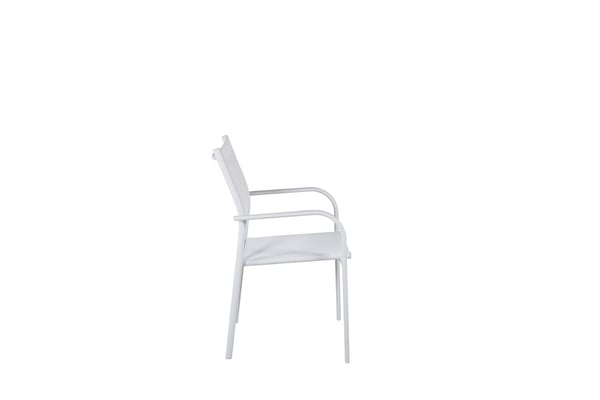 Nojatuoli, Santorini 2-pack, 58x56x88 cm, Valkoinen