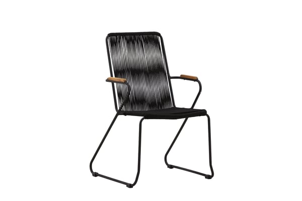 Nojatuoli, Bois, 63x60x93 cm, Musta