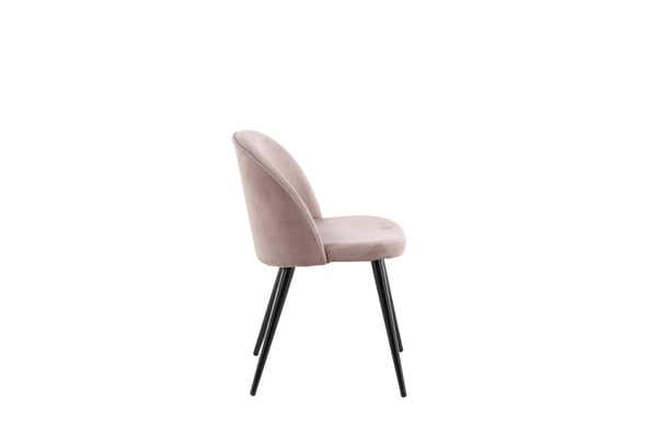 Ruokatuoli, Velvet Matstol 2-pack, 57x50x76.5 cm, Vaaleanpunainen
