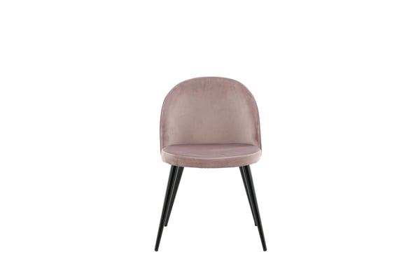 Ruokatuoli, Velvet Matstol 2-pack, 57x50x76.5 cm, Vaaleanpunainen