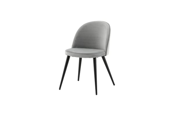 Ruokatuoli, Velvet Matstol 2-pack, 57x50x76.5 cm, Harmaa
