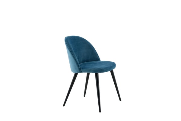 Ruokatuoli, Velvet Matstol 2 kpl, 57x50x76,5 cm, Sininen