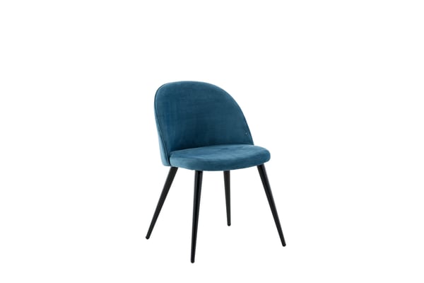 Ruokatuoli, Velvet Matstol 2 kpl, 57x50x76,5 cm, Sininen