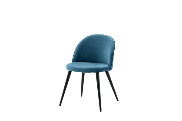 Ruokatuoli, Velvet Matstol 2 kpl, 57x50x76,5 cm, Sininen
