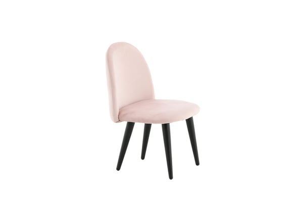 Ruokatuoli, Sametti XXS 2-pack, 40x42x61 cm, Vaaleanpunainen