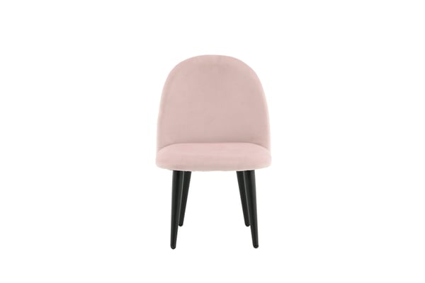 Ruokatuoli, Sametti XXS 2-pack, 40x42x61 cm, Vaaleanpunainen