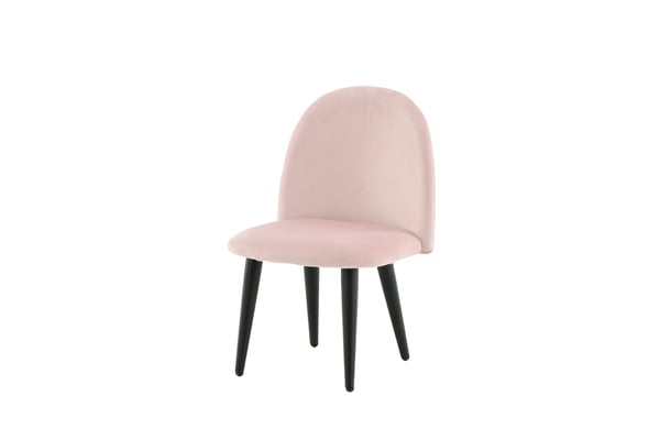 Ruokatuoli, Sametti XXS 2-pack, 40x42x61 cm, Vaaleanpunainen