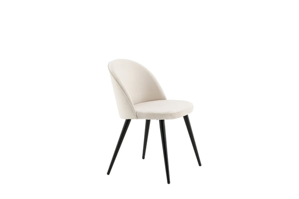 Tuoli, Velvet Matstol 2-pack, 57x50x76.5 cm, Beige