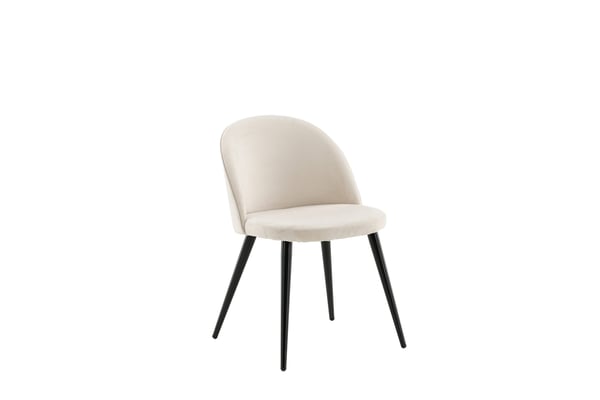 Tuoli, Velvet Matstol 2-pack, 57x50x76.5 cm, Beige