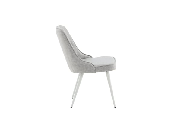 Ruokatuoli, Velvet Deluxe, 66x50x88.5 cm, Vaaleanharmaa