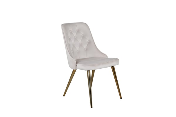 Ruokatuoli, Velvet Deluxe, 66x50x88,5 cm, Beige