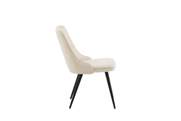 Ruokatuoli, Velvet Deluxe, 66x50x88,5 cm, Beige