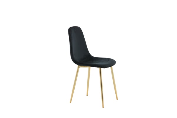 Ruokatuoli, Polar Matstol 2-pack, 53x88x46 cm, Musta