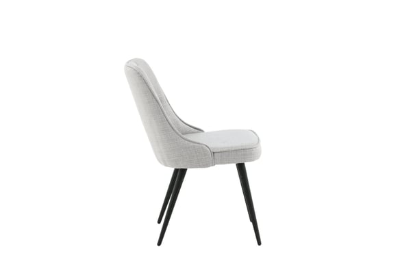 Ruokatuoli, Velvet Deluxe, 66x50x88,5 cm, Harmaa