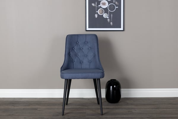 Ruokatuoli, Velvet Deluxe, 66x50x88,5 cm, Sininen