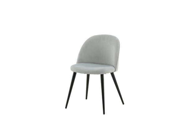 Tuoli, Velvet Matstol 2-pack, 57x50x76.5 cm, Vaaleanharmaa