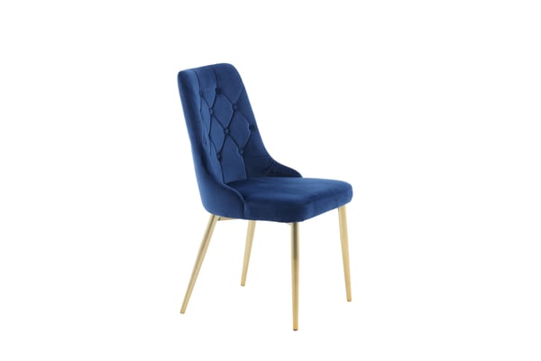 Ruokatuoli, Velvet Lyx, 66x50x88.5 cm, Sininen