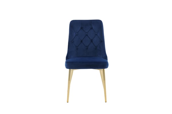 Ruokatuoli, Velvet Lyx, 66x50x88.5 cm, Sininen