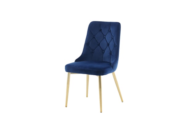 Ruokatuoli, Velvet Lyx, 66x50x88.5 cm, Sininen
